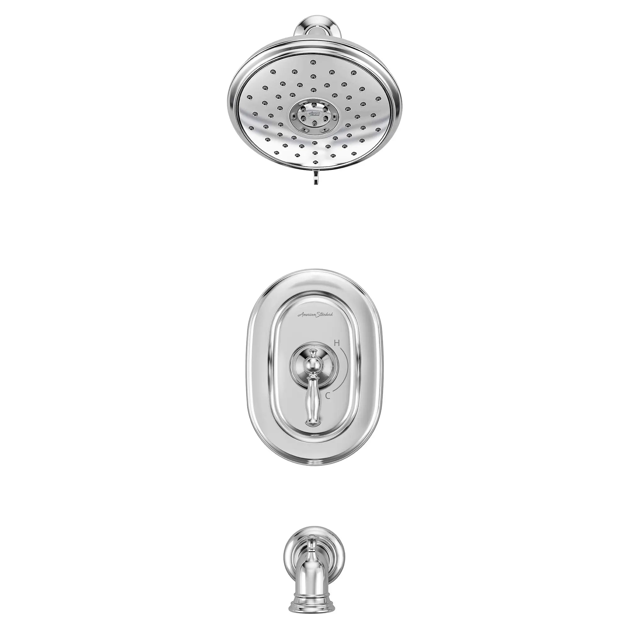 Quentin® 1.8 gpm /6.8 L/min Tub and Shower Trim Kit With Water-Saving Showerhead, Double Ceramic Pressure Balance Cartridge With Lever Handle — image 1